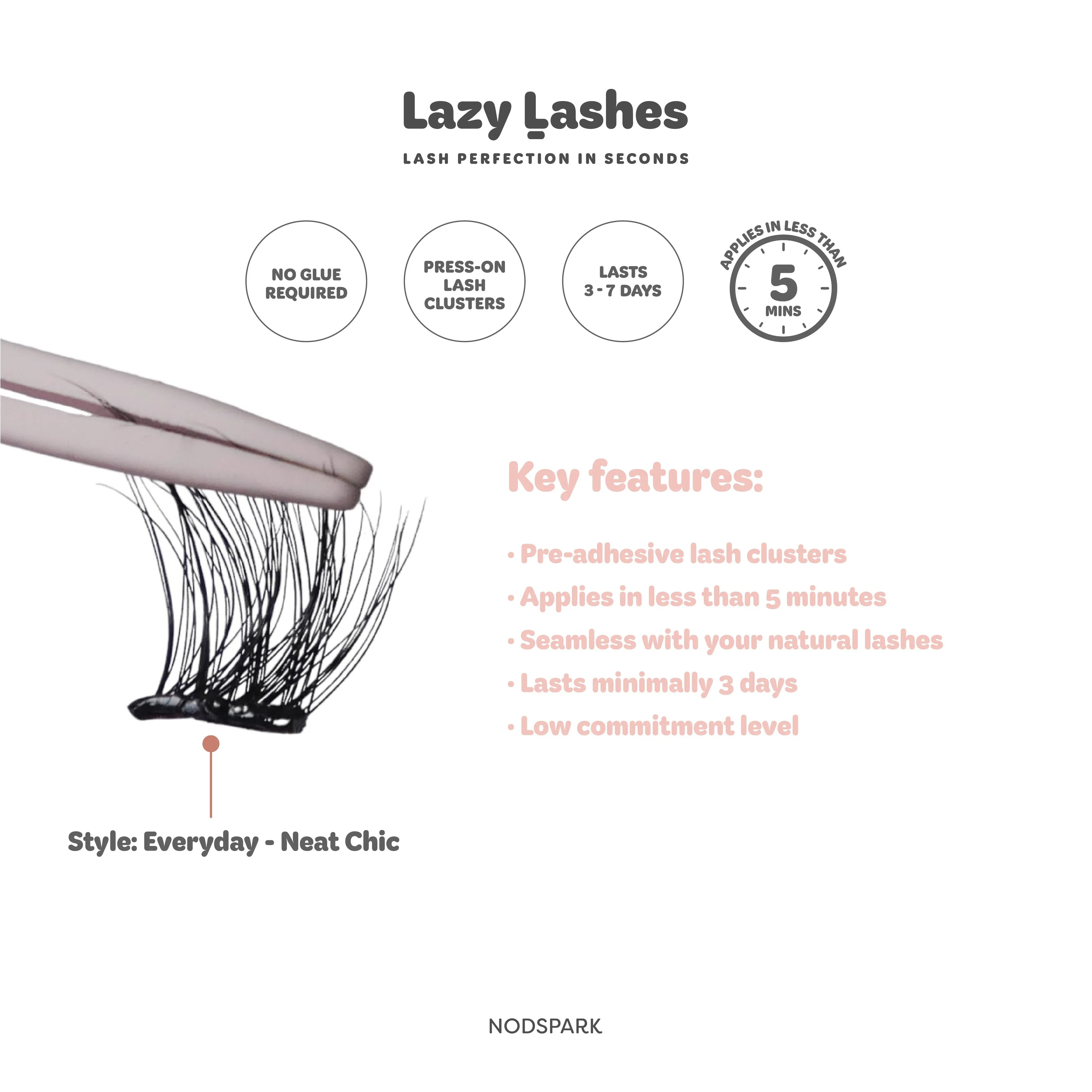 NODSPARK | Everyday Neat Chic Lazy Lashes