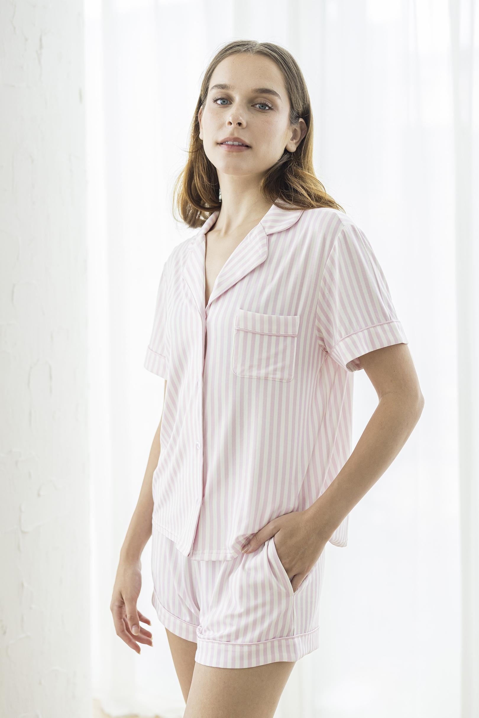 SELENIGHT CO | Signature Pyjamas Set | Pink Stripes