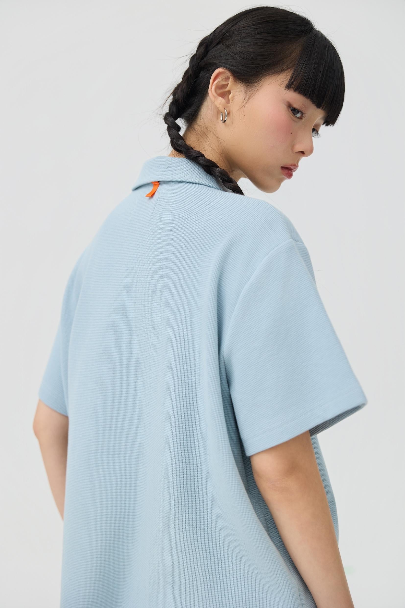 3EIGHTH | Jinwa Knit Tee | Powder Blue