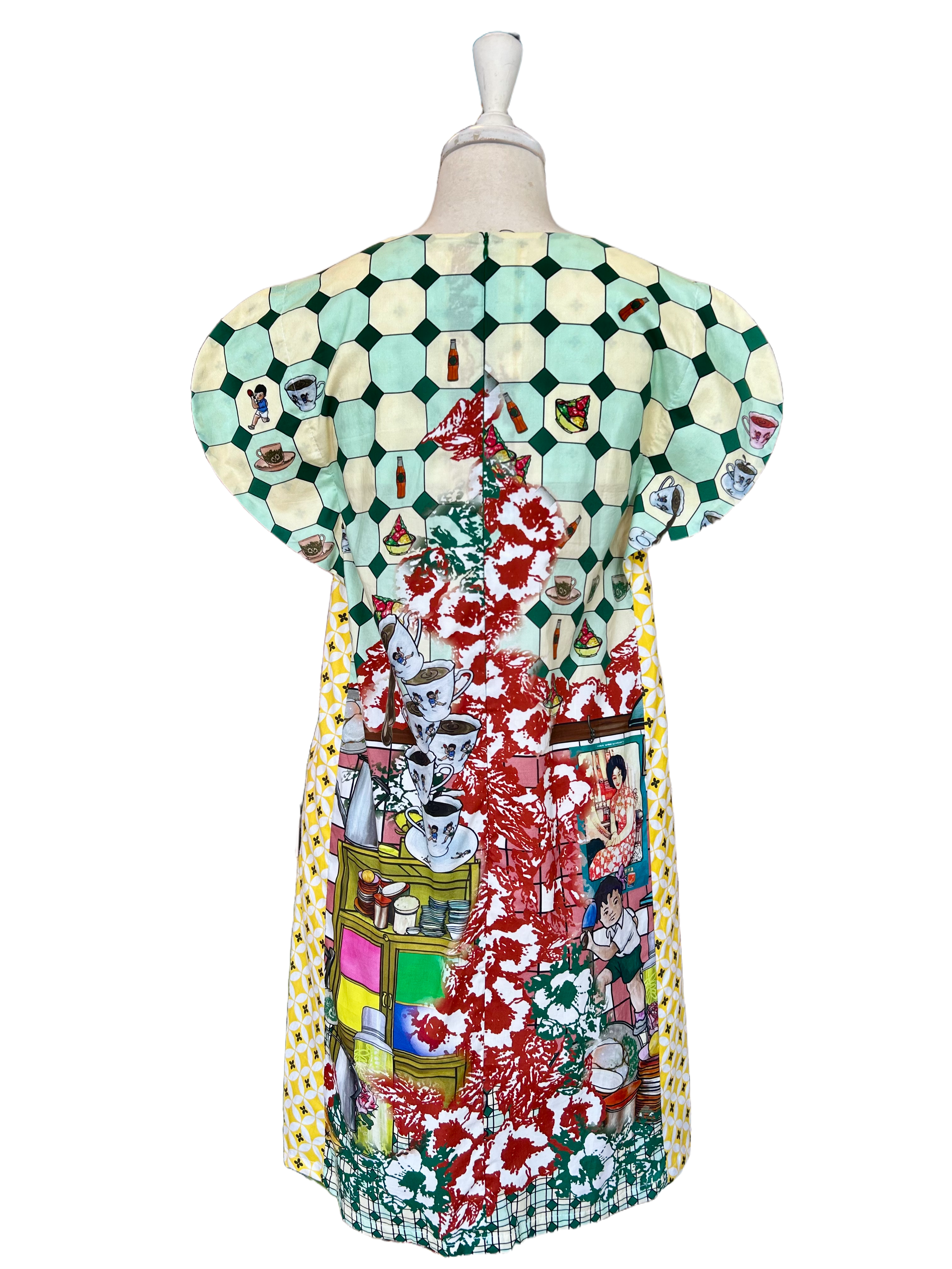 TRIOLOGIE | Kopitiam Petal Sleeve With Knot Dress