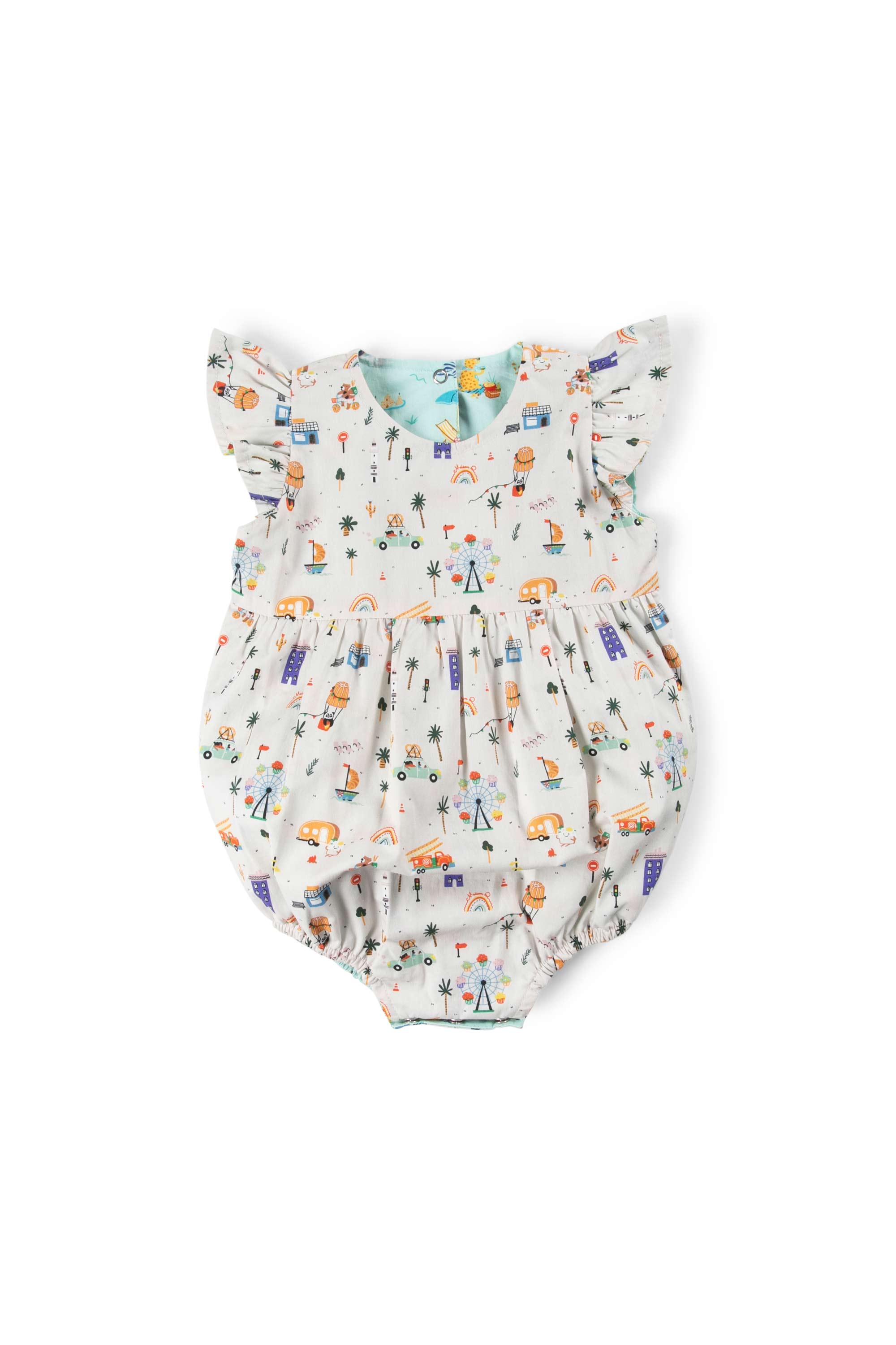 MAISON Q | Tiger Tiger Reversible Girl Onesie