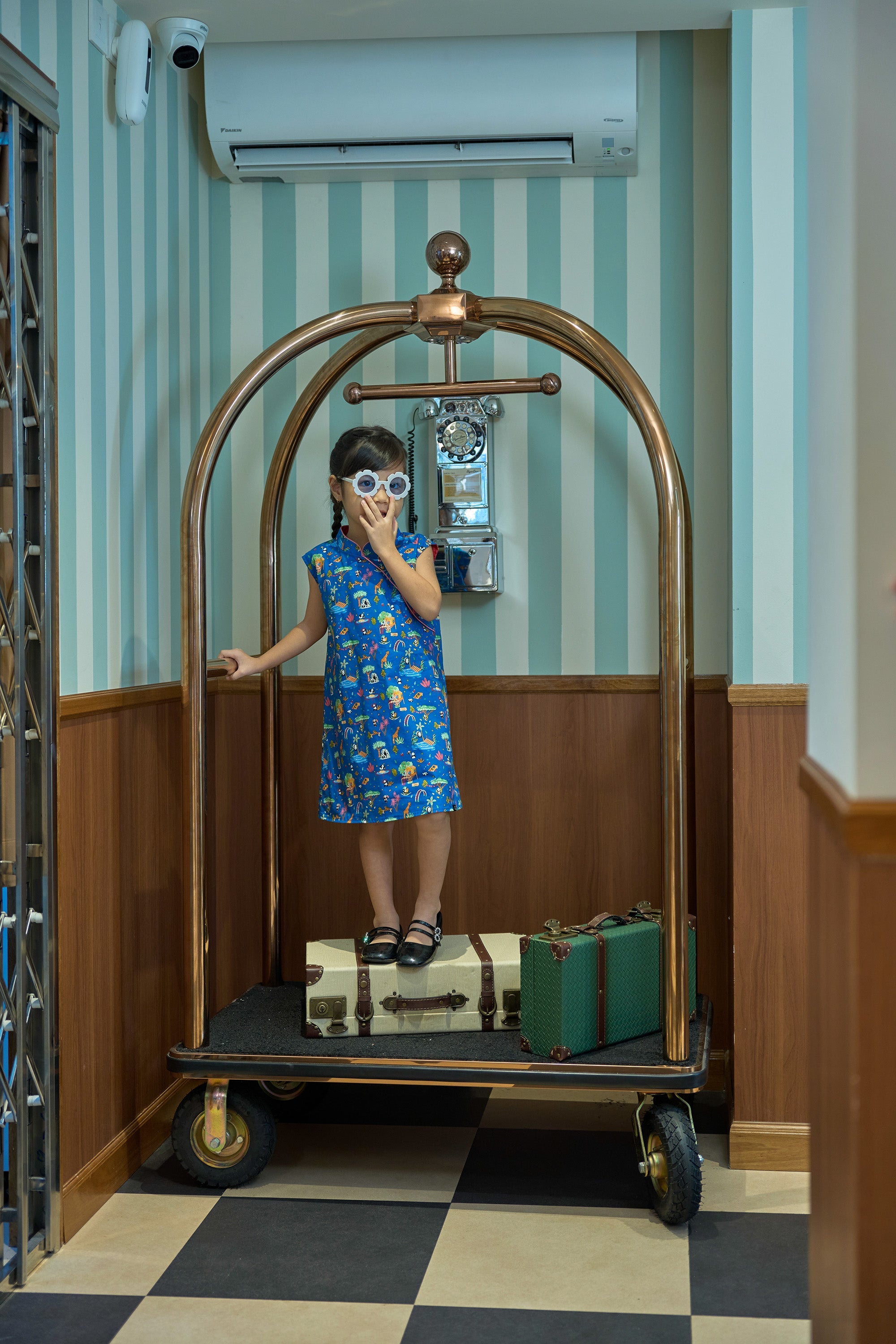 MAISON Q | Vivacious Miss Pony Reversible Classic Cheongsam