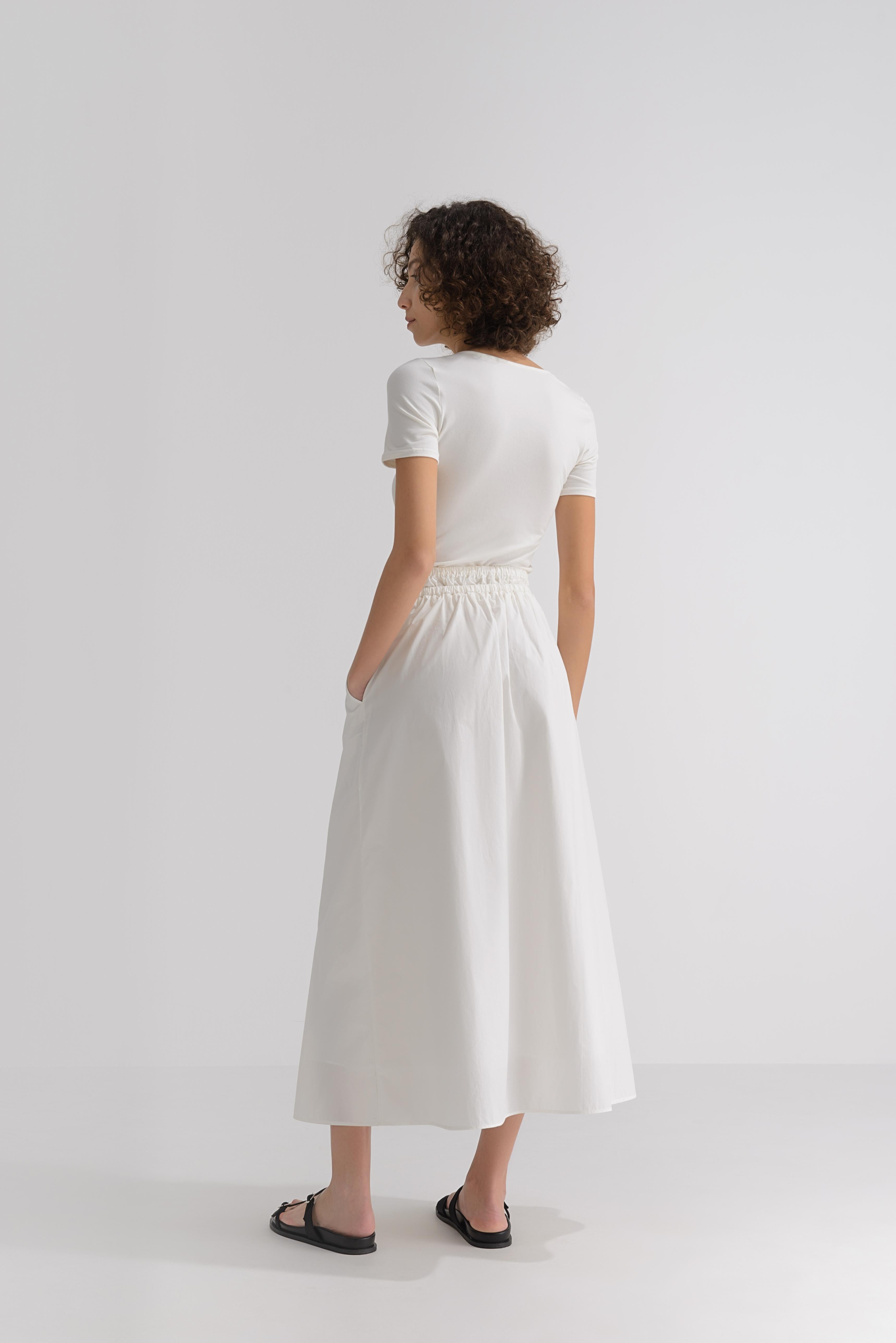 LAYERPLAN | Layered Waist A-Line Skirt