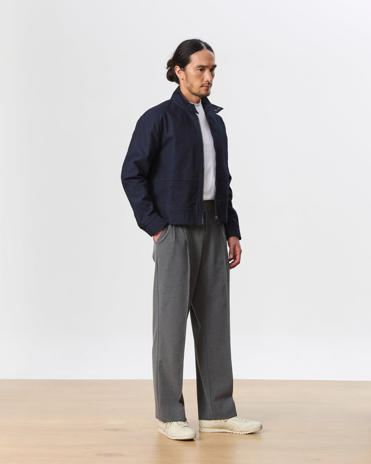 HOUSE OF ANON | Isak Cropped Flight Jacket