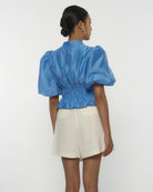 DRESSING PAULA | Puffed-Sleeve Gathered Blouse