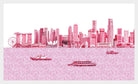 SINGLAPA | Red Singapore Skyline Tea Towel