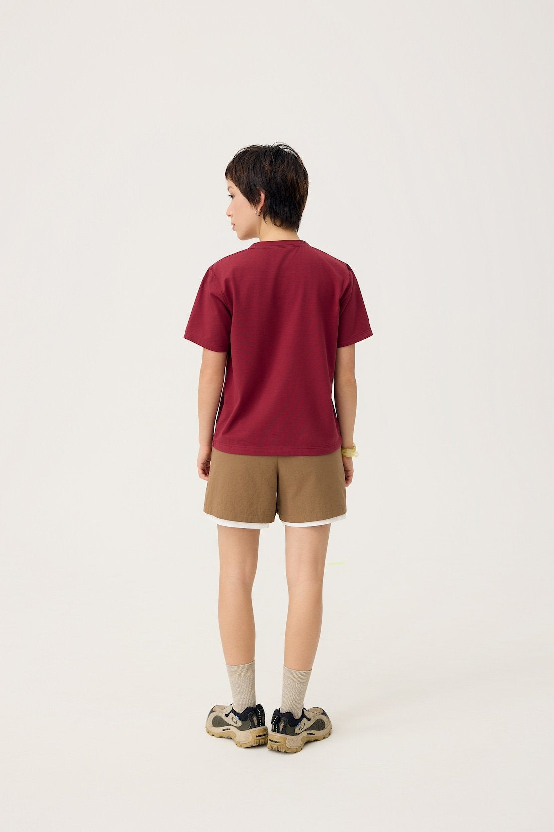3EIGHTH | Everyday Reversible Tee in Burgundy & Sappanwood