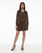 DRESSINGPAULA | Satin Wrap Dress