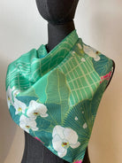 BINARY STYLE | Botanic Oasis By The Bay Silk Scarf