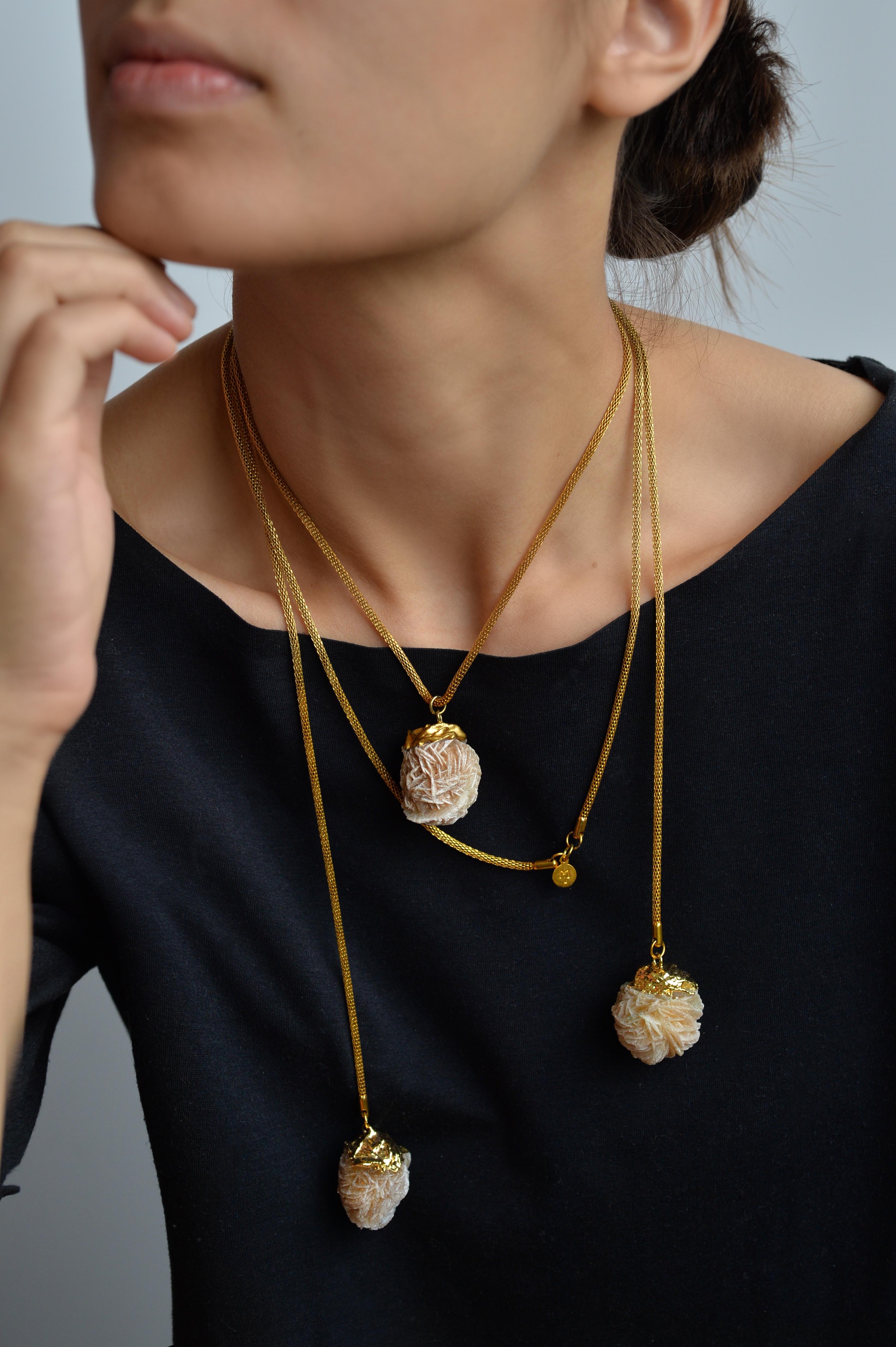 MARILYN TAN JEWELLERY | Desert Rose Gold Lariat Chain Necklace