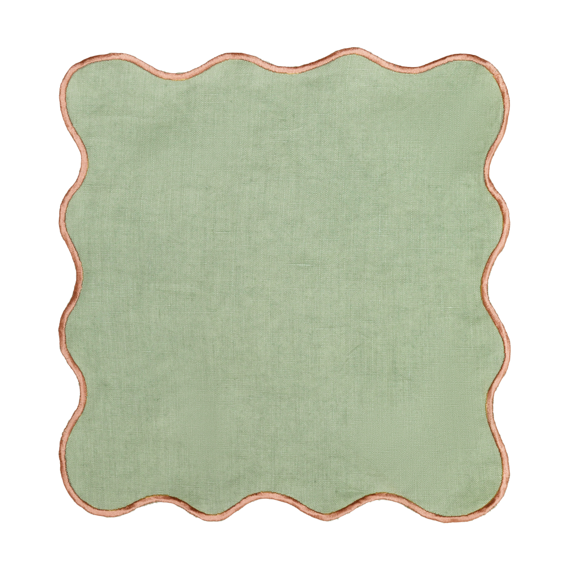 MEJA | The Aventure Africaine’ Cocktail Napkin - Oil Green Solid (Set of 2)