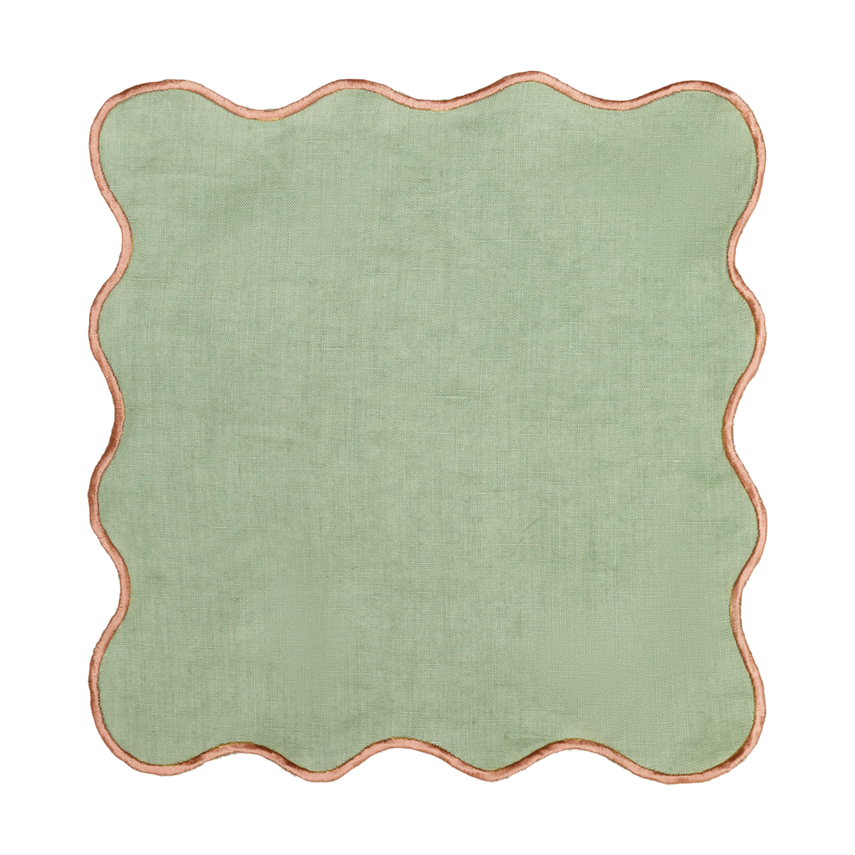 MEJA | The Aventure Africaine’ Cocktail Napkin - Oil Green Solid (Set of 2)