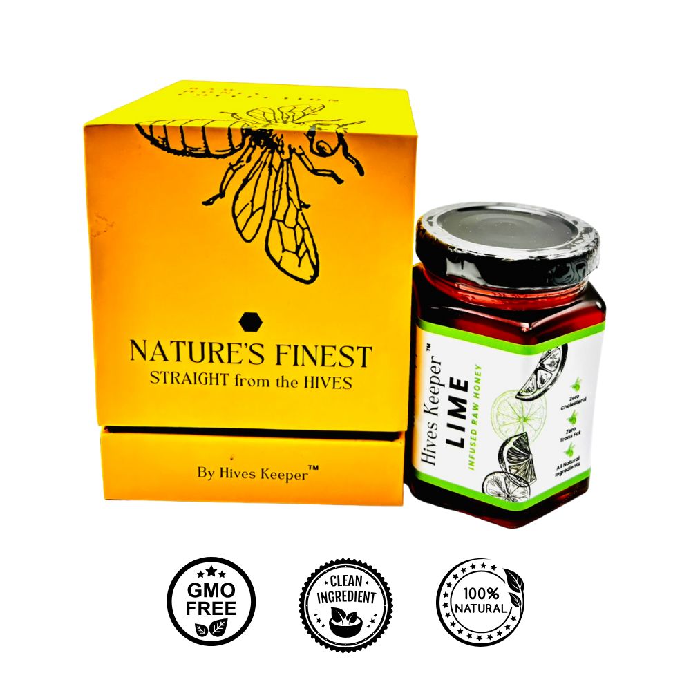 HIVES KEEPER | Infused Raw Honey (with Gift Box) - Lime Infused Raw Honey