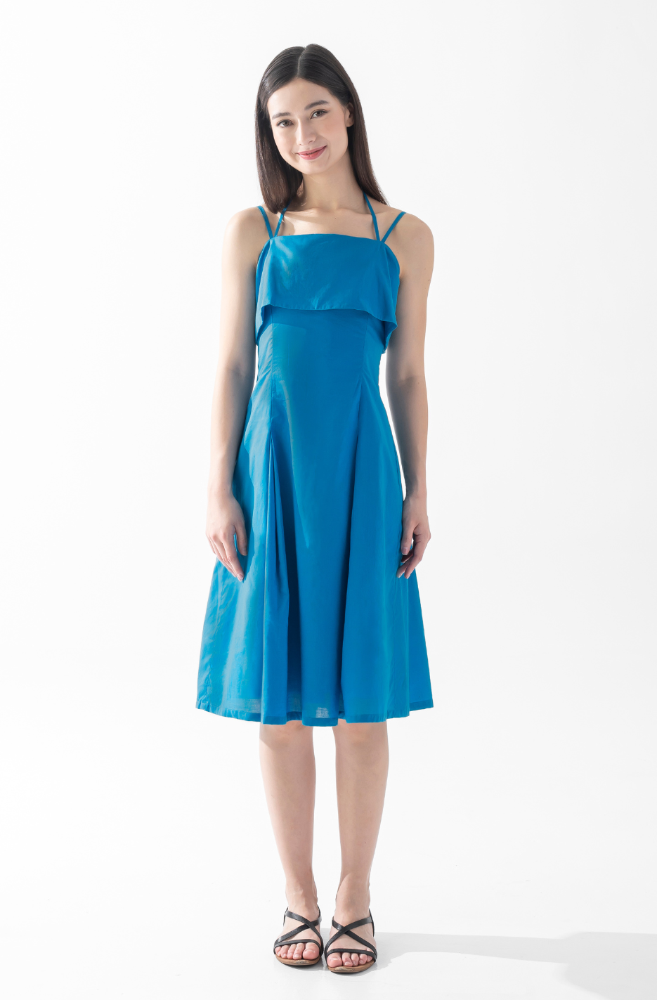 CAELI ECO LUXE | Multistrap Dress Steel Blue