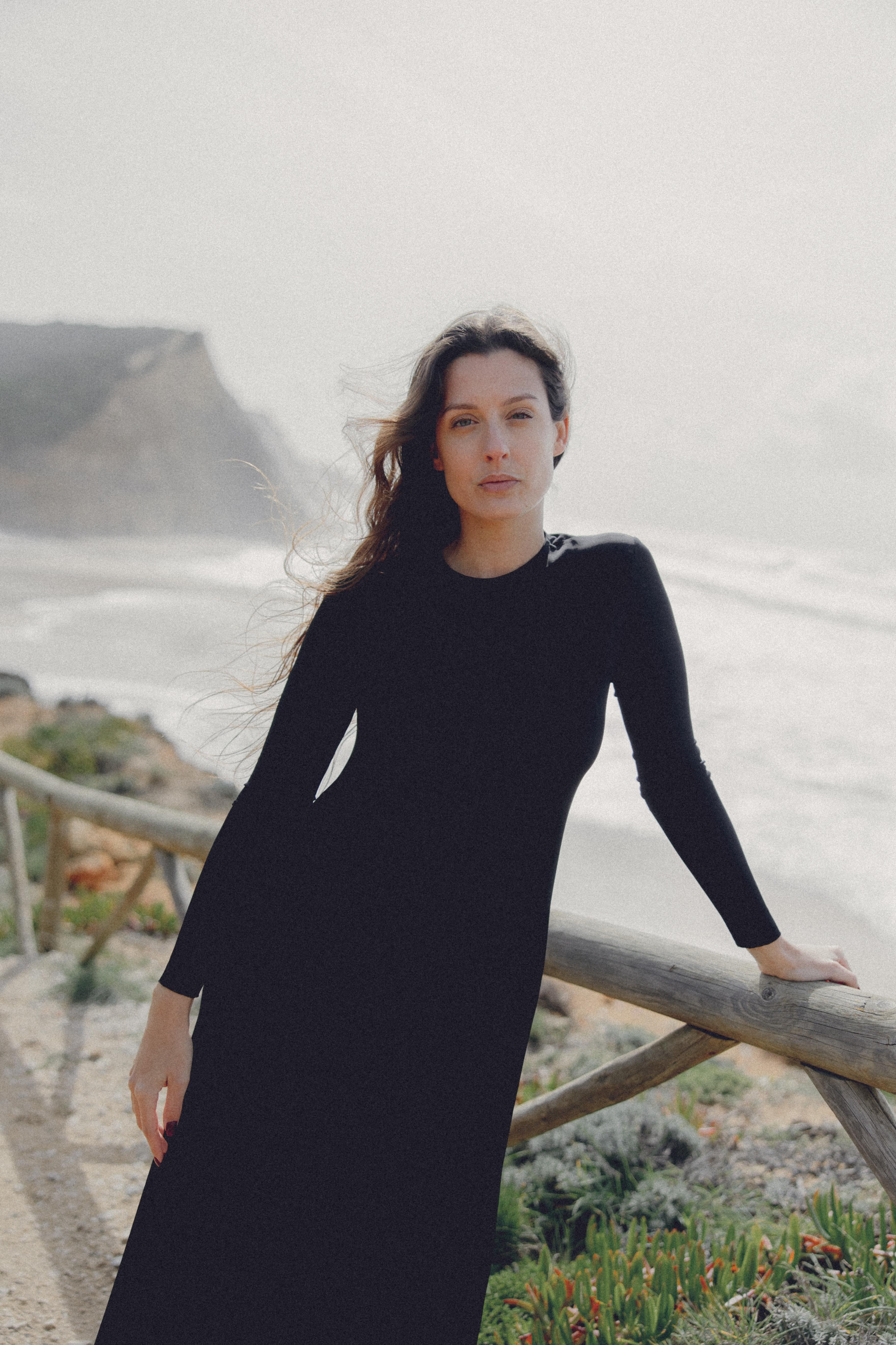 LAYERPLAN | Stretch Maxi Long Sleeve Dress