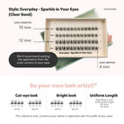 NODSPARK | Clear Band Everyday Sparkle In Your Eyes Lazy Lashes