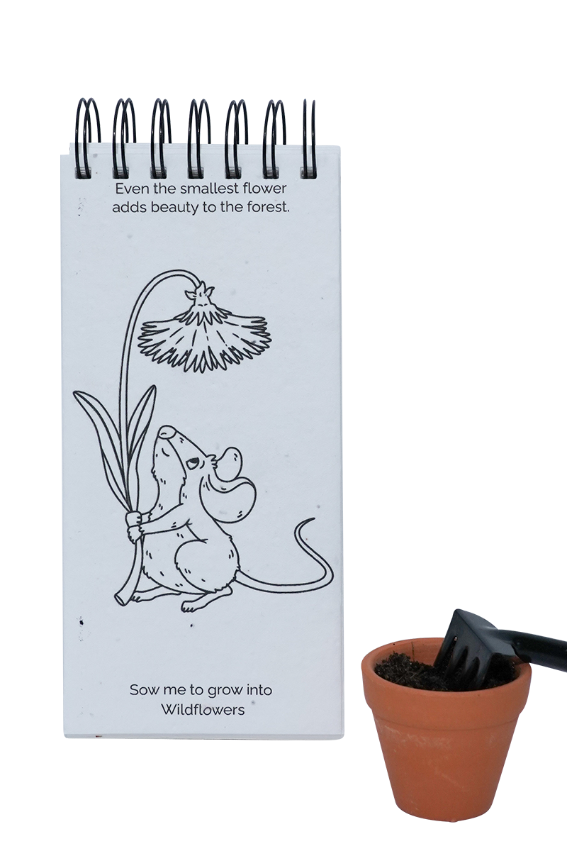 PURPLE & PURE | Into The Forest Plantable Colouring Book