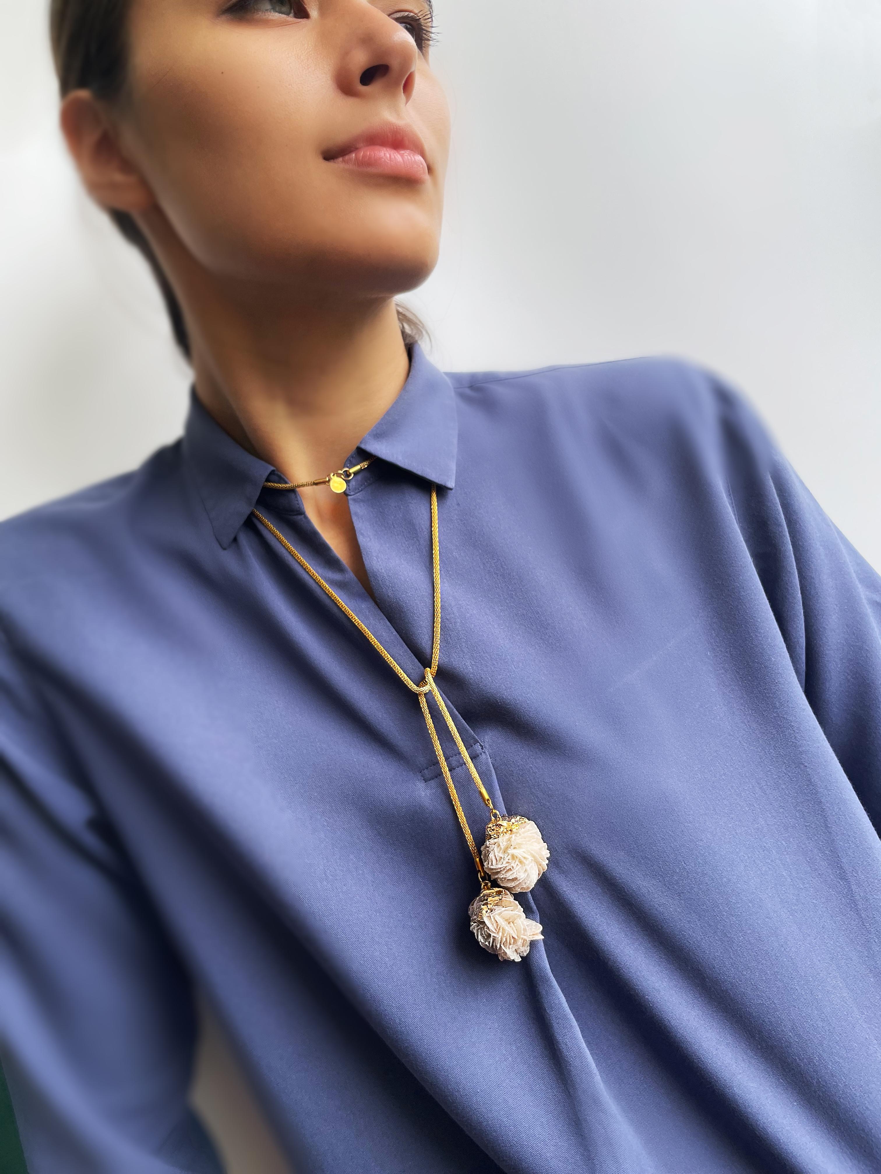 MARILYN TAN JEWELLERY | Desert Rose Gold Lariat Chain Necklace
