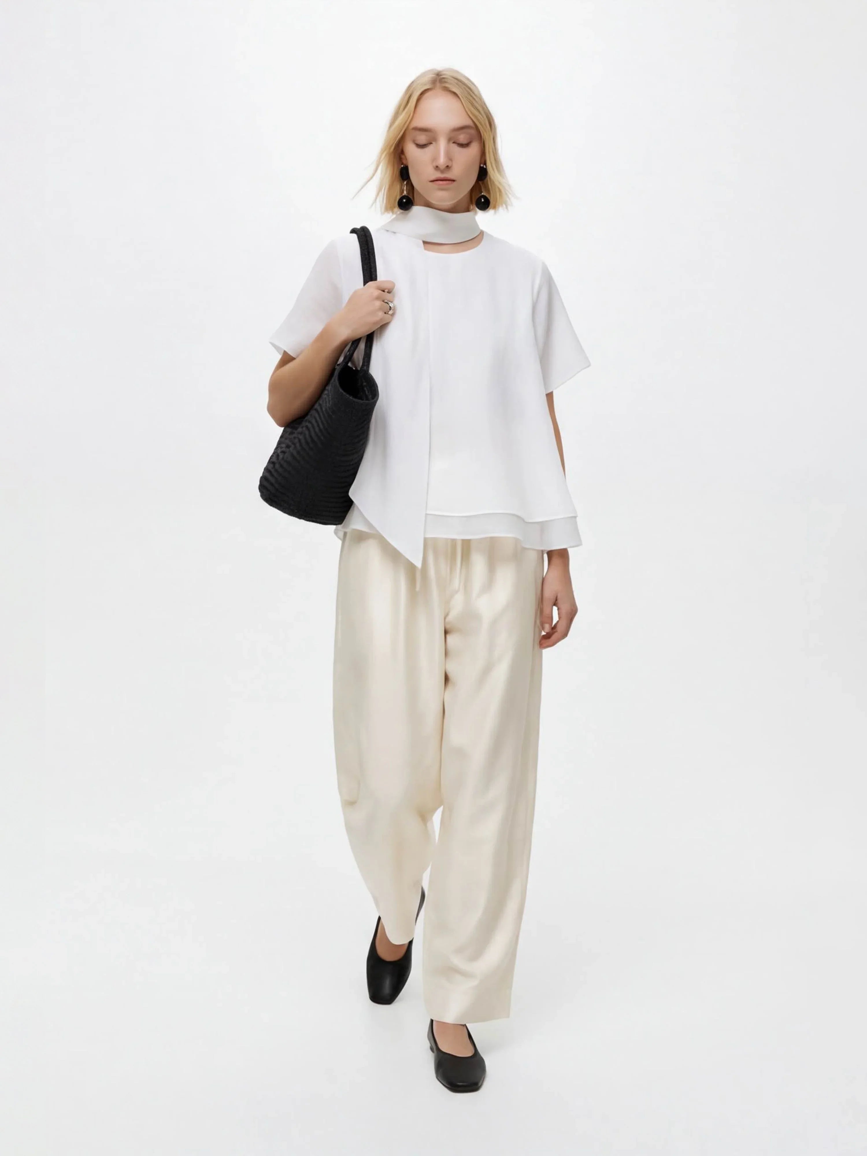 LAYERPLAN | Ciel Scarf Layered Top