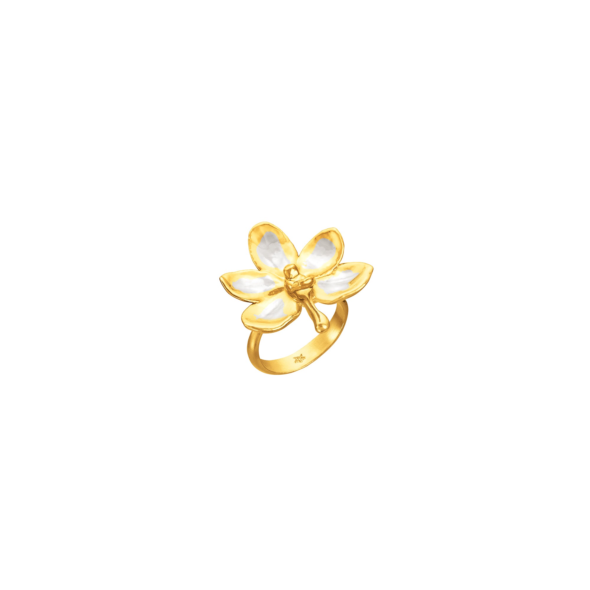 RISIS | Ascocenda Blossom Ring in Gold & Palladium