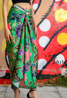 PHOTO PHACTORY | Jiwas Wrap Skirt | Singapore Girl Skirt | Green