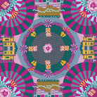 BINARY STYLE | It's Always Fun In Chinatown Silk Square Scarf 87x87cm