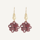 THE ANTECEDANT STORE | E - Auspicious Knot Earrings S1 (Pink/Red)