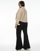 DRESSINGPAULA | Cotton Striped Crop Shirt