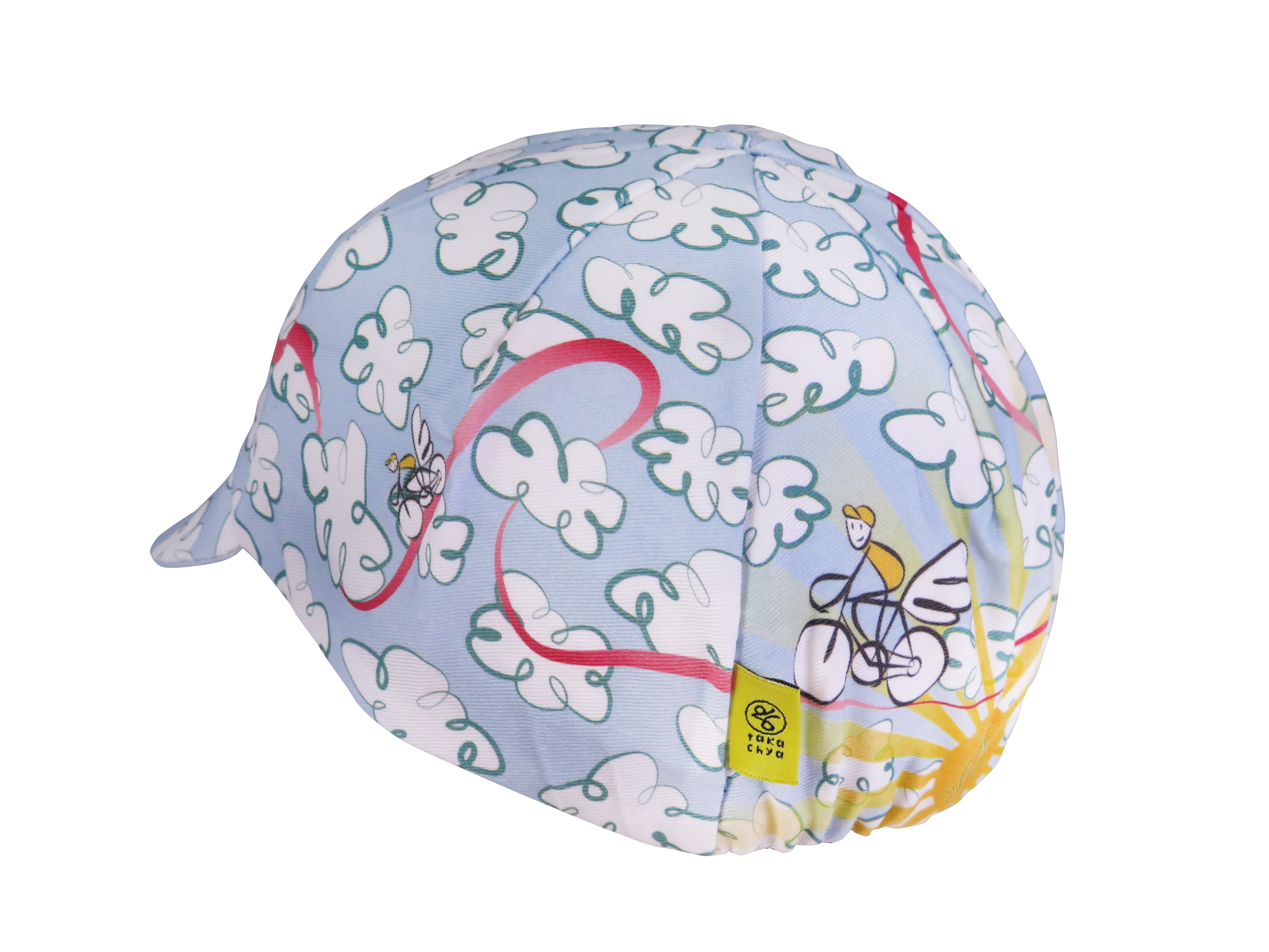 A DESIGN BY TAKACHYA | Cycling Cap - Flying Unicorn Sky Blue