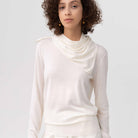 LAYERPLAN | Crew-Neck Wool Top With Scarf