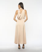 DRESSINGPAULA | Halter Wrap-Back Dress