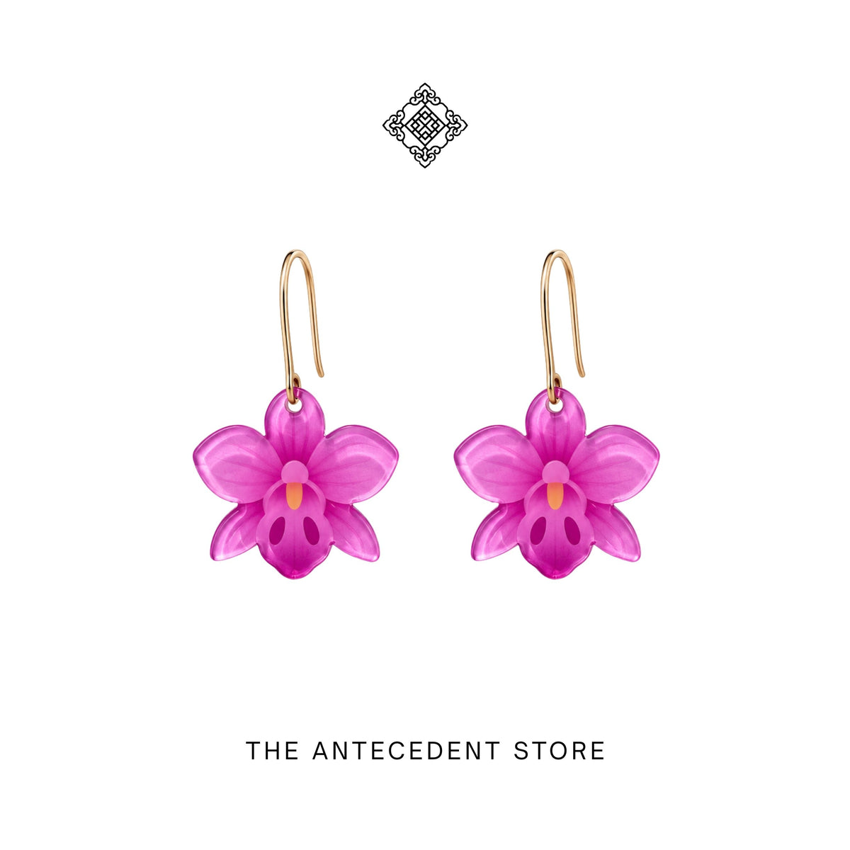 THE ANTECEDENT STORE | Purple Orchid Earrings | Stories of Singapore