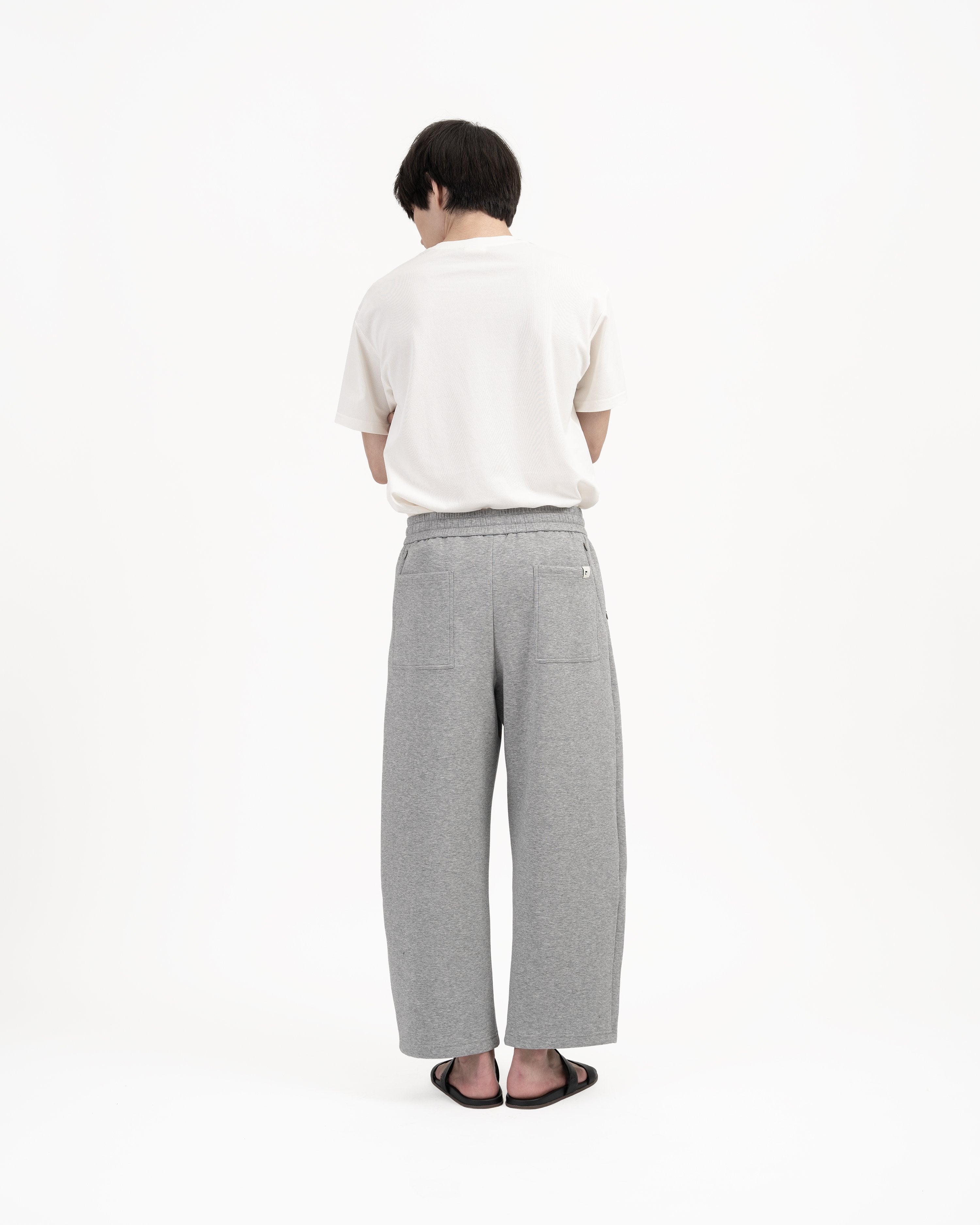 GRAYE | Pleated Sweatpants - Melange Gray