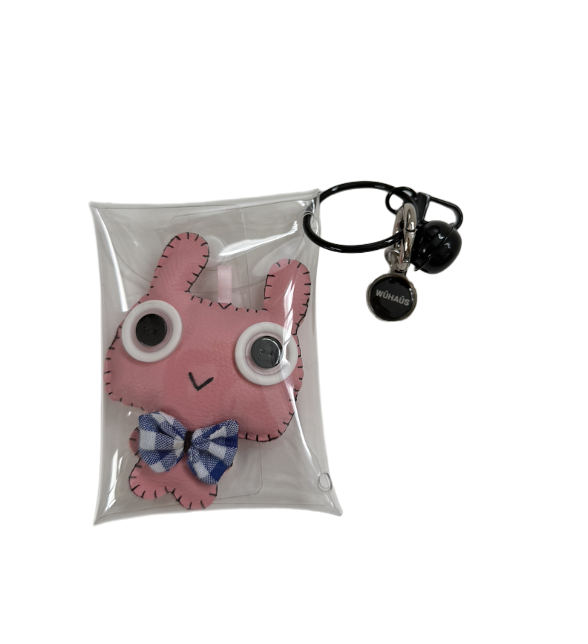 WU HAUS | Bag Charm | Boggle/ Pink Cat