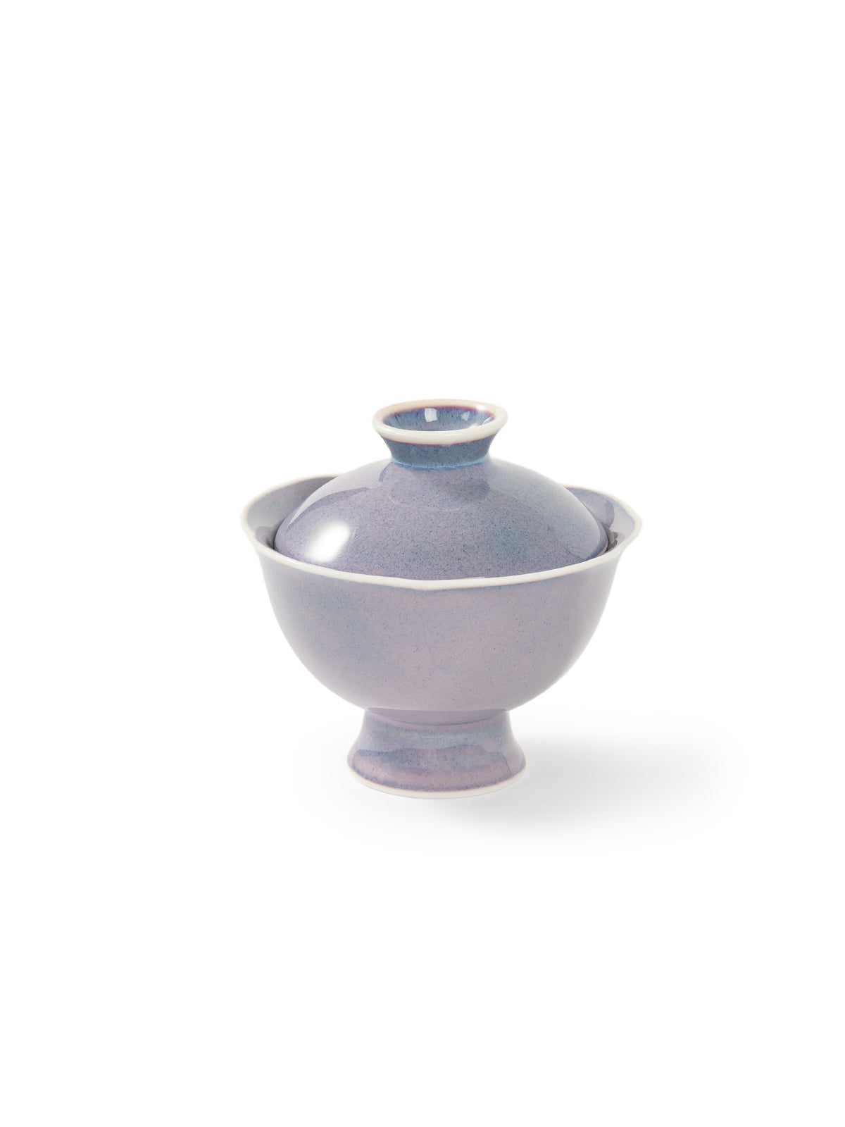 CRAFILAB | Purple & Jun Kiln Transmutation Floral Lid Bowl