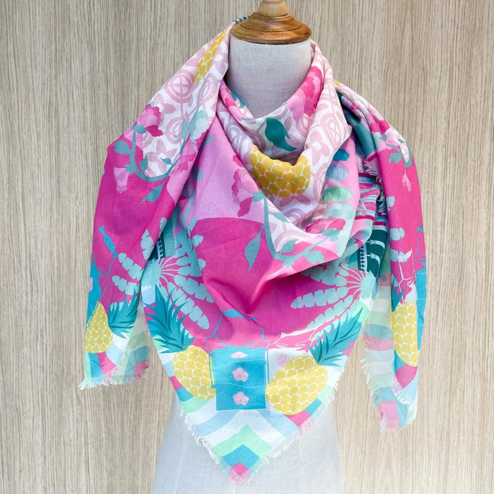 BINARY STYLE | Peranakan Manis 115x115cm Square Scarf