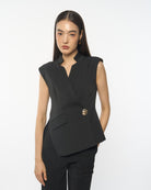 DRESSINGPAULA | Asymmetrical Wrap Vest