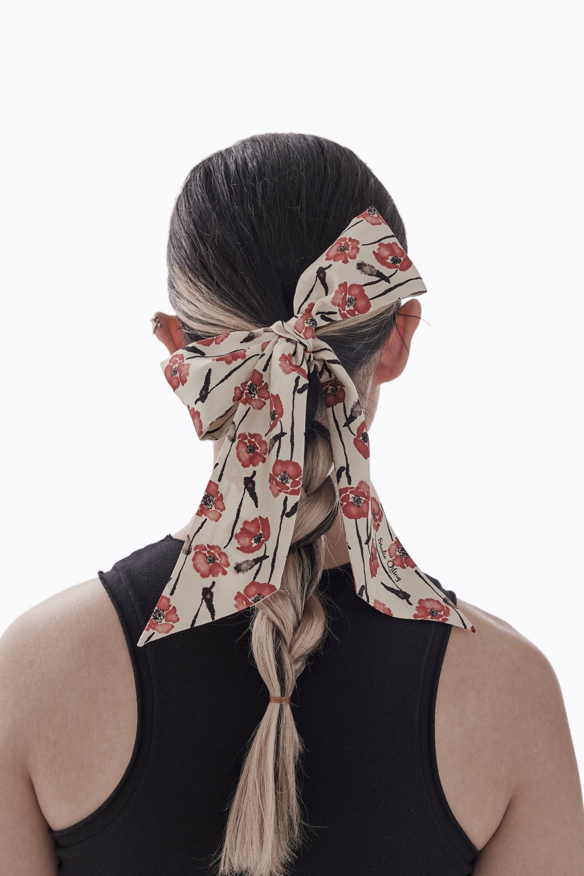 STUDIO QILING | Dancing Poppies Mod Silk Bandeau 100