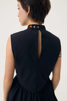 3EIGHTH | UTSURO Crop Shirt in Toner Black
