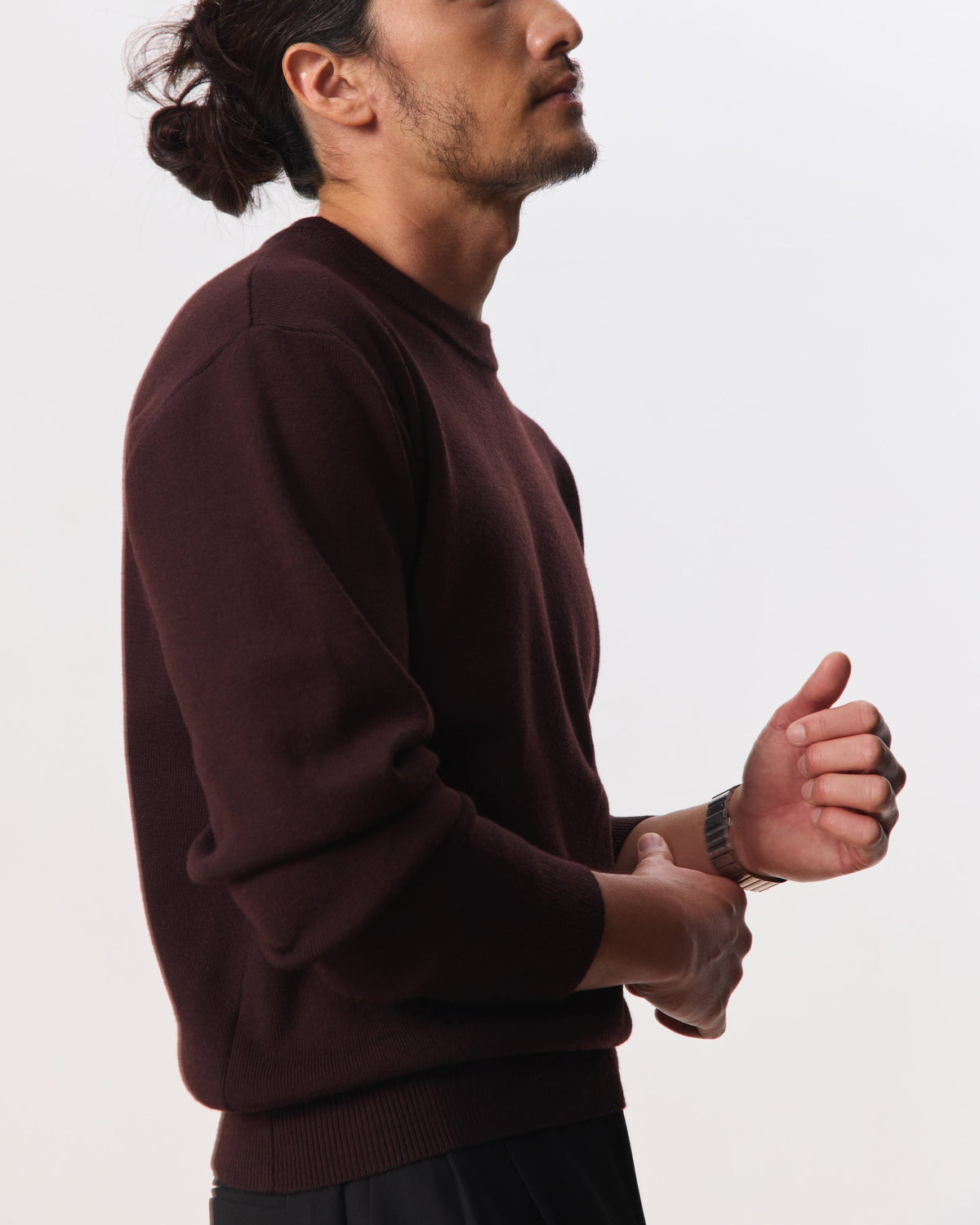 HOUSE OF ANON | Ando Crew Neck Pullover, 100% Merino Wool