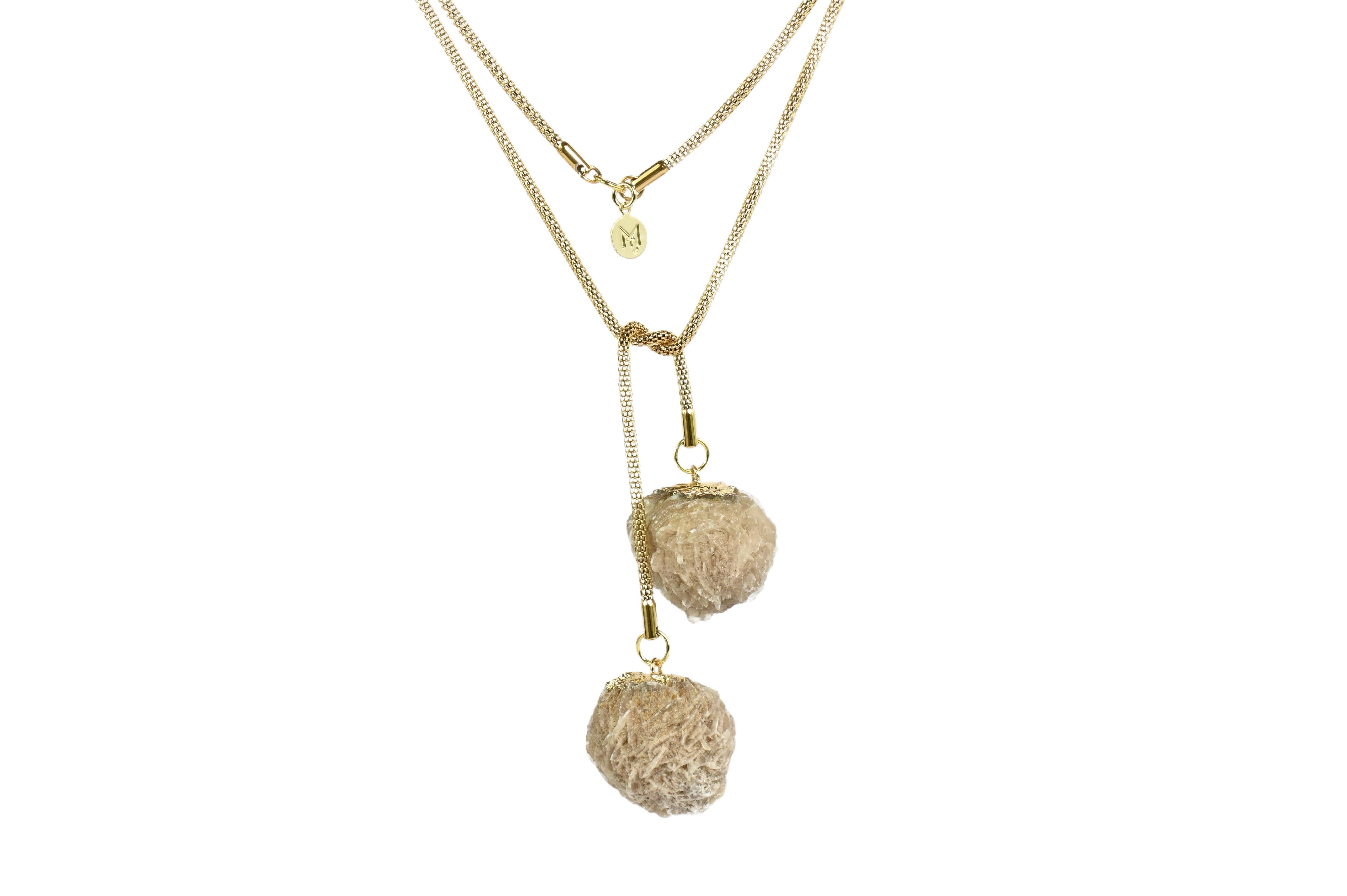 MARILYN TAN JEWELLERY | Desert Rose Gold Lariat Chain Necklace