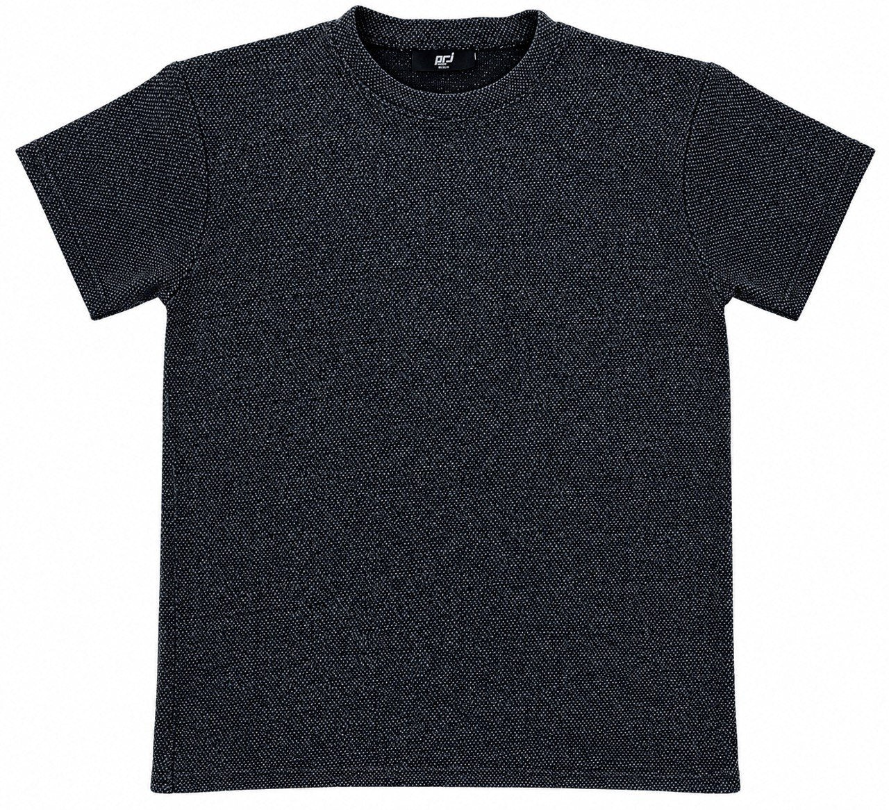 PROJET1826 | Round Neck Textured Tee | Black