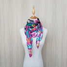 BINARY STYLE | It's Always Fun In Chinatown Silk Square Scarf 87x87cm