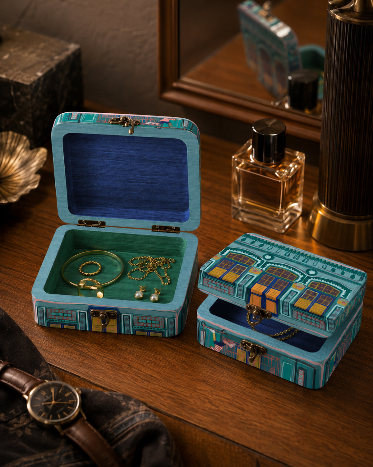 MEJA MAISON DE BALI | The Mosaique Peti Harta Box