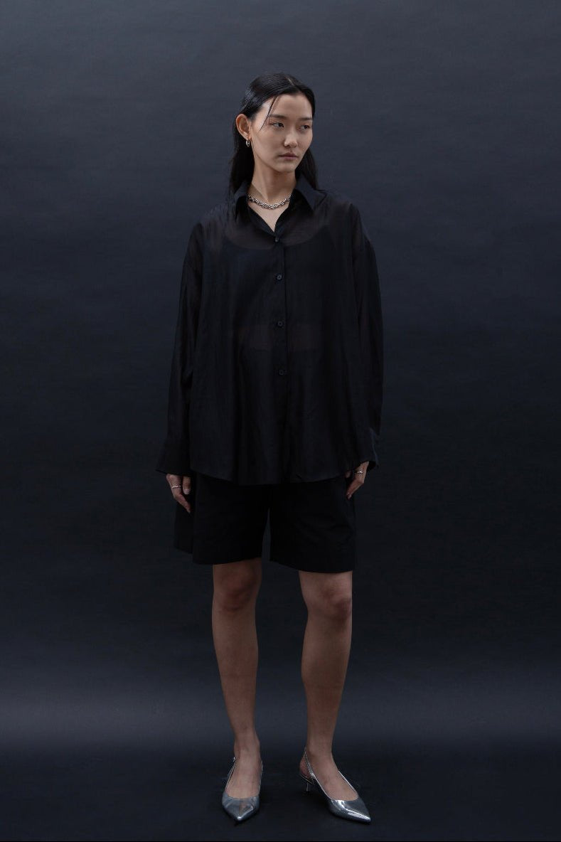 SAERO COLLECTIVE | Malgeun Tencel Shirt | Black