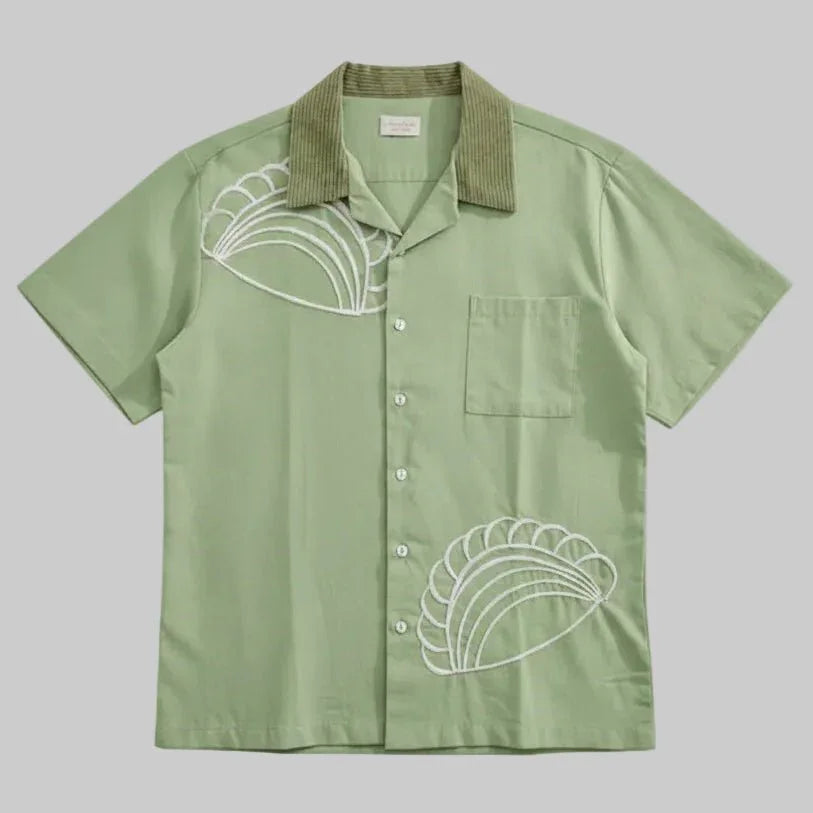NYANA NYANA | Kopi Karipap Embroidery Camp Shirt