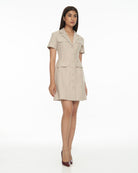 DRESSINGPAULA | Tweed Collared Mini Dress