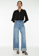 DRESSINGPAULA | High Rise Cuffed Jeans