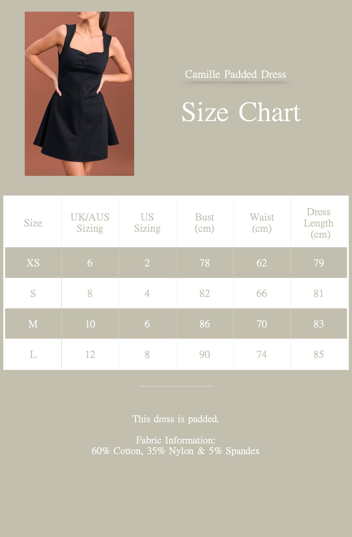 EMVY | Camille Padded Dress - Black