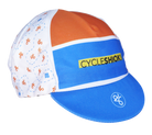 A DESIGN BY TAKACHYA | Cycling Cap - Cycle Shiok Orange Blue